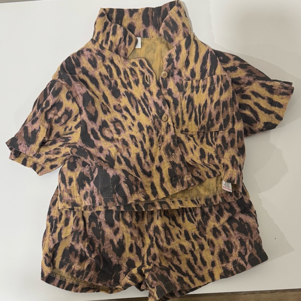 Next Brown and Black Animal Print Set